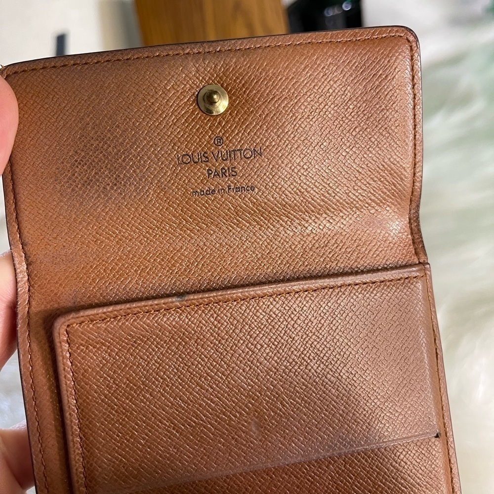 Louis Vuitton Monogram Portefeuille Elise Trifold Wallet Vintage France Compact - Picture 8 of 14